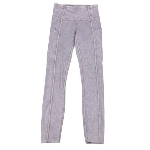Lululemon Fast and Free Tight II 25" Ice Dye Non-Reflective In Ice Wash Violet - Picture 6 of 10